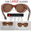 imageThe Fresh High Definition Polarized Wrap Around Shield Sunglasses for Glasses  Leather Eyeglasses CaseF560902 Brown Floral Flower Print