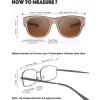 imageThe Fresh High Definition Polarized Wrap Around Shield Sunglasses for Glasses  Leather Eyeglasses CaseF602champagne