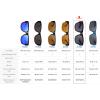 imageThe Fresh High Definition Polarized Wrap Around Shield Sunglasses for Glasses  Leather Eyeglasses CaseF607crystal Brown
