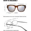 imageThe Fresh High Definition Polarized Wrap Around Shield Sunglasses for Glasses  Leather Eyeglasses CaseF611tortoise for Large Glasses