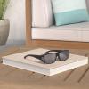imageThe Fresh High Definition Polarized Wrap Around Shield Sunglasses for Glasses  Leather Eyeglasses CaseF701black