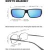 imageThe Fresh High Definition Polarized Wrap Around Shield Sunglasses for Glasses  Leather Eyeglasses CaseF705matte Black