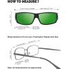 imageThe Fresh High Definition Polarized Wrap Around Shield Sunglasses for Glasses  Leather Eyeglasses CaseF707matte Black