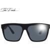 imageThe Fresh Large Oversized Fashion Square Flat Top Sunglasses  Exquisite Packaging622501 Shiny Black