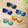 imageThe Fresh Large Oversized Fashion Square Flat Top Sunglasses  Exquisite Packaging6225rv04 Shiny Black