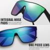 imageThe Fresh Large Oversized Fashion Square Flat Top Sunglasses  Exquisite Packaging6225rv04 Shiny Black