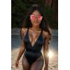 imageThe Fresh Large Oversized Fashion Square Flat Top Sunglasses  Exquisite Packaging6260jr03 Crystal Grey
