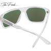 imageThe Fresh Large Oversized Fashion Square Flat Top Sunglasses  Exquisite Packaging6260jr04 Clear