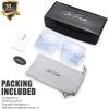 imageThe Fresh Large Oversized Fashion Square Flat Top Sunglasses  Exquisite Packaging6shiny Crystal