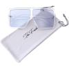 imageThe Fresh Large Oversized Fashion Square Flat Top Sunglasses  Exquisite Packaging6shiny Crystal