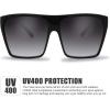 imageThe Fresh Large Oversized Fashion Square Flat Top Sunglasses  Exquisite Packaging731401black