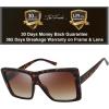 imageThe Fresh Large Oversized Fashion Square Flat Top Sunglasses  Exquisite Packaging732602 Demi