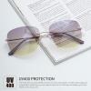 imageThe Fresh Minimalist Cat Eye Sunglasses Super Thin Metal Eyewear  Exquisite Packaging4209oc04gold  PurpleYellow