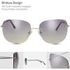 imageThe Fresh Minimalist Cat Eye Sunglasses Super Thin Metal Eyewear  Exquisite Packaging4209oc04gold  PurpleYellow