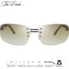 imageThe Fresh Minimalist Rimless Sunglasses for Men Women  Exquisite Packaging  FR1M401202brown  Brown Gradient