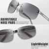 imageThe Fresh Minimalist Rimless Sunglasses for Men Women  Exquisite Packaging  FR1M401203silver  Grey Gradient