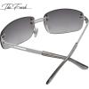 imageThe Fresh Minimalist Rimless Sunglasses for Men Women  Exquisite Packaging  FR1M401203silver  Grey Gradient
