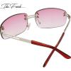 imageThe Fresh Minimalist Rimless Sunglasses for Men Women  Exquisite Packaging  FR1M401206silver  Burgundy Gradient