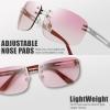 imageThe Fresh Minimalist Rimless Sunglasses for Men Women  Exquisite Packaging  FR1M401206silver  Burgundy Gradient