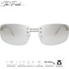 imageThe Fresh Minimalist Rimless Sunglasses for Men Women  Exquisite Packaging  FR1M4012Mcsilver  Clear Grey Gradient