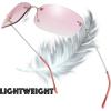 imageThe Fresh Minimalist Small Rectangular Sunglasses Clear Eyewear  Exquisite Packaging101silver  Gradient Light Burgundy