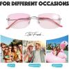imageThe Fresh Minimalist Small Rectangular Sunglasses Clear Eyewear  Exquisite Packaging101silver  Gradient Light Burgundy