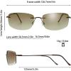 imageThe Fresh Minimalist Small Rectangular Sunglasses Clear Eyewear  Exquisite Packaging103brown  Gradient Brown