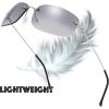 imageThe Fresh Minimalist Small Rectangular Sunglasses Clear Eyewear  Exquisite Packaging104silver  Gradient Grey
