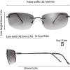 imageThe Fresh Minimalist Small Rectangular Sunglasses Clear Eyewear  Exquisite Packaging105gun Grey  Gradient Light Grey