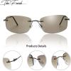 imageThe Fresh Minimalist Small Rectangular Sunglasses Clear Eyewear  Exquisite Packaging106brown  Brown
