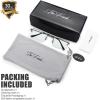 imageThe Fresh Minimalist Small Rectangular Sunglasses Clear Eyewear  Exquisite Packaging4002mc02gun Grey  Clear
