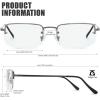 imageThe Fresh Minimalist Small Rectangular Sunglasses Clear Eyewear  Exquisite Packaging4002mc02gun Grey  Clear