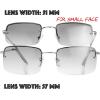 imageThe Fresh Minimalist Small Rectangular Sunglasses Clear Eyewear  Exquisite Packaging4002mc02gun Grey  Clear