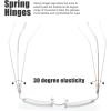 imageThe Fresh Minimalist Small Rectangular Sunglasses Clear Eyewear  Exquisite PackagingSilver  Blue Light Blocking Lens