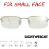 imageThe Fresh Minimalist Small Rectangular Sunglasses Clear Eyewear  Exquisite PackagingSilver  Clear