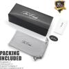 imageThe Fresh Minimalist Small Rectangular Sunglasses Clear Eyewear  Exquisite PackagingSilver  Clear