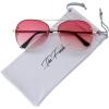 imageThe Fresh Oversize Rimless Ocean Color Lens Aviator Sunglasses Gift Box2gold