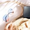 imageThe Fresh Oversize Rimless Ocean Color Lens Aviator Sunglasses Gift Box3gold