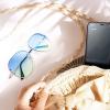 imageThe Fresh Oversize Rimless Ocean Color Lens Aviator Sunglasses Gift Box4gold