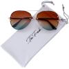 imageThe Fresh Oversize Rimless Ocean Color Lens Aviator Sunglasses Gift Box5gold