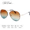 imageThe Fresh Oversize Rimless Ocean Color Lens Aviator Sunglasses Gift Box5gold