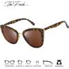imageThe Fresh Polarized Cat Eye Designer Retro Vintage Sunglasses FR17264PDemi  Brown Gradient