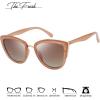 imageThe Fresh Polarized Cat Eye Designer Retro Vintage Sunglasses FR17264PLight Brown  Brown Gradient