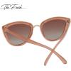 imageThe Fresh Polarized Cat Eye Designer Retro Vintage Sunglasses FR17264PLight Brown  Brown Gradient