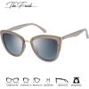 imageThe Fresh Polarized Cat Eye Designer Retro Vintage Sunglasses FR17264PLight Grey Beige  Grey Gradient