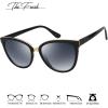 imageThe Fresh Polarized Cat Eye Designer Tip Pointed Sunglasses FR17266PBlack  Grey Gradient