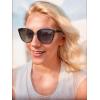 imageThe Fresh Polarized Cat Eye Designer Tip Pointed Sunglasses FR17266PDemi  Brown Gradient
