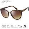 imageThe Fresh Polarized Cat Eye Designer Tip Pointed Sunglasses FR17266PDemi  Brown Gradient