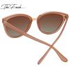 imageThe Fresh Polarized Cat Eye Designer Tip Pointed Sunglasses FR17266PLight Brown  Brown Gradient