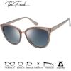 imageThe Fresh Polarized Cat Eye Designer Tip Pointed Sunglasses FR17266PLight Grey Beige  Grey Gradient